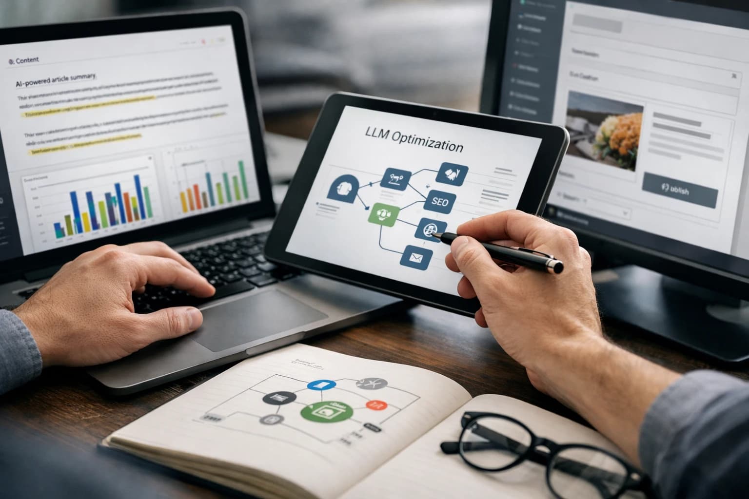 What is llm seo optimization for CMS workflows?