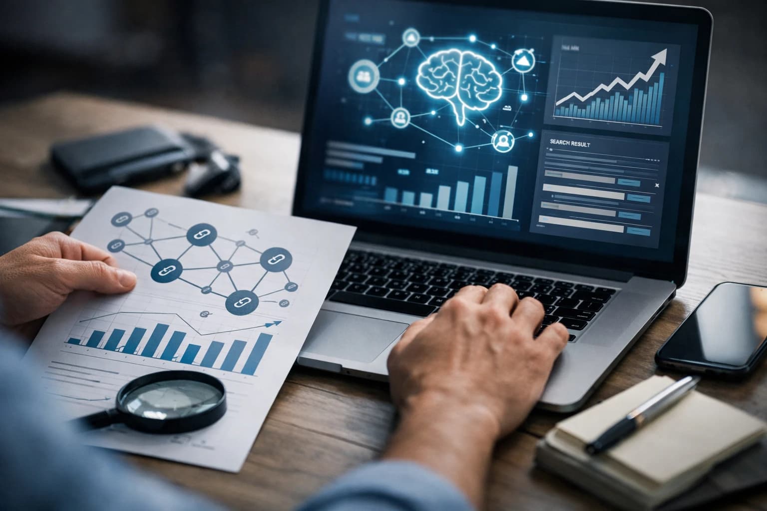 What's indexing and backlink optimization with AI guidance?